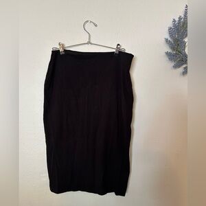 Old Navy Black Midi Pencil Skirt Size L